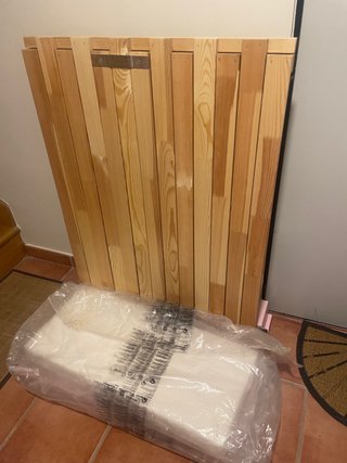 Cama infantil, extensible, rosa claro, 80 x 200cm.