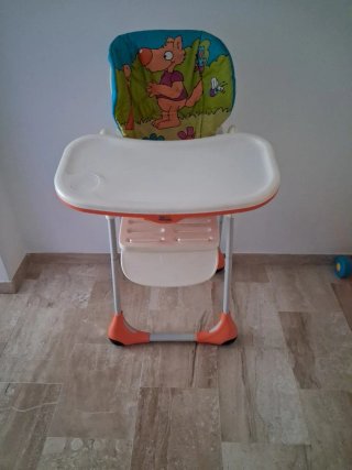 Trona de bebé con cojín estampado