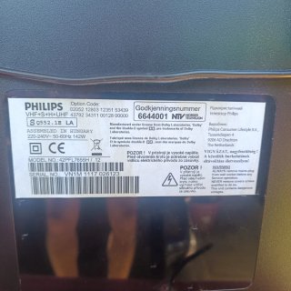 Televisión Philips Negra y Plateada