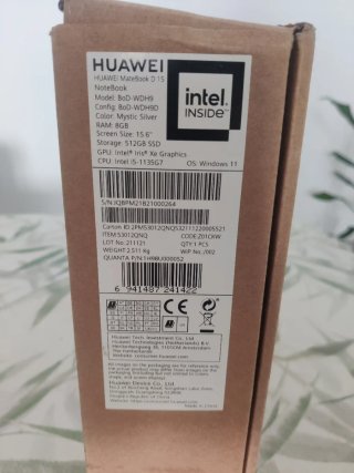 Portátil Huawei Matebook D 15 (da riparare)