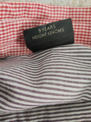 Camisa niño Next rayas y cuadros