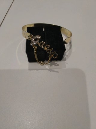 Pulsera Guess Dorada con Cadena y Perla