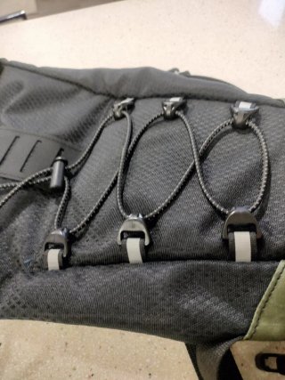 Bolsa sillín bicicleta negra y verde