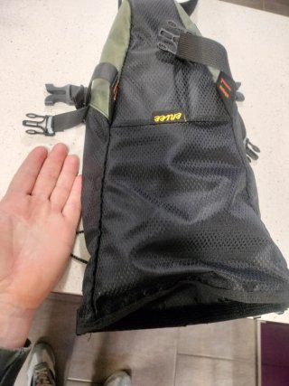 Bolsa sillín bicicleta negra y verde