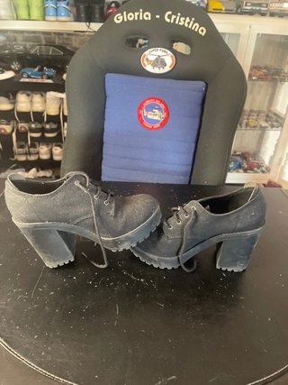 Zapatos Blucher Tacón Grueso