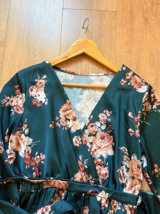 Vestido largo floral evento
