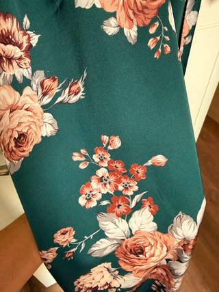 Vestido largo floral evento