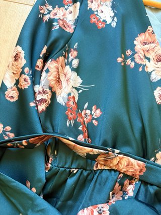Vestido largo floral evento