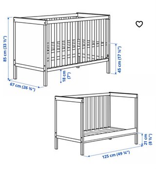 Cuna Ikea Sundvik + Colchón Ecus Kids