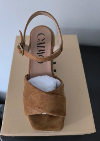 Alpargatas Gaimo Cuña Suede Marrón Talla 36