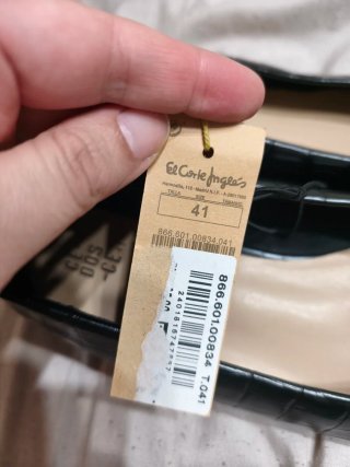 Zapatos El Corte Inglés Negros Talla 40