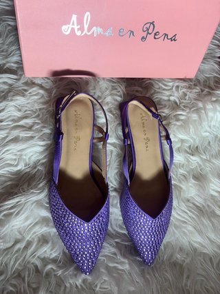 Zapatos Alma en Pena Morados Brillantes