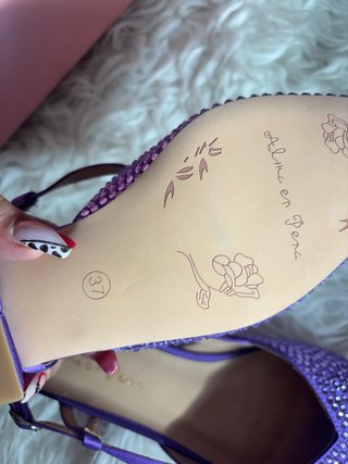 Zapatos Alma en Pena Morados Brillantes