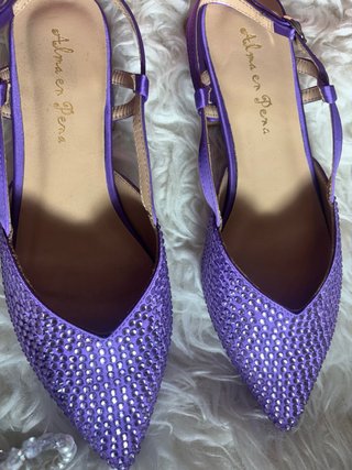 Zapatos Alma en Pena Morados Brillantes