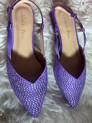 Zapatos Alma en Pena Morados Brillantes