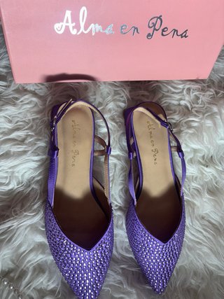 Zapatos Alma en Pena Morados Brillantes
