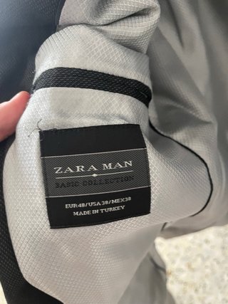 Chaqueta Zara Negra Talla 48 Hombre