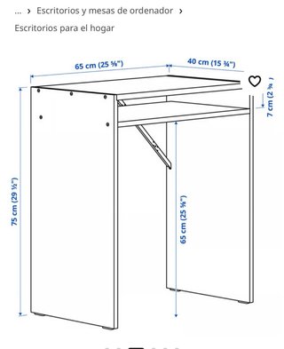 Escritorio Ikea blanco poco uso