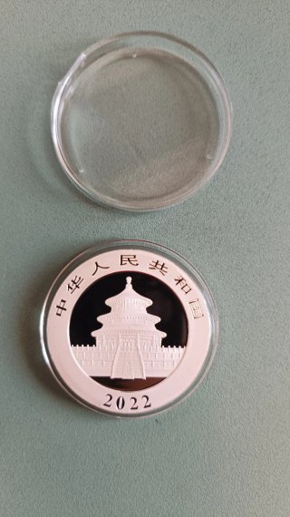Moneda 10 Yuanes China Panda 2022