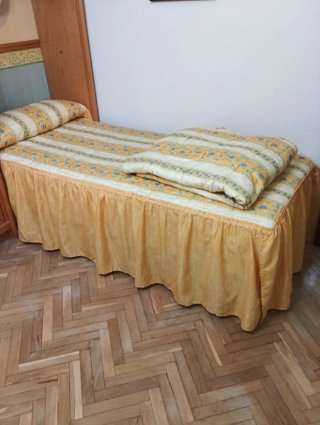 2 Colchas Cama 80x190 + cortinas