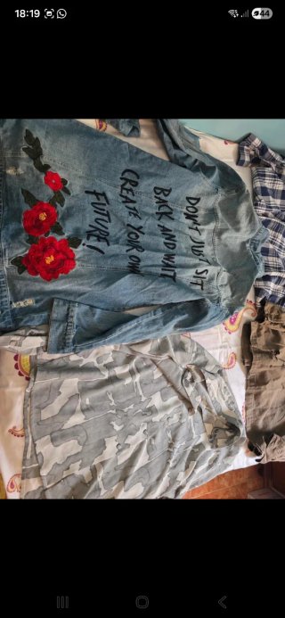 Lote de chaquetas vaqueras y estampadas