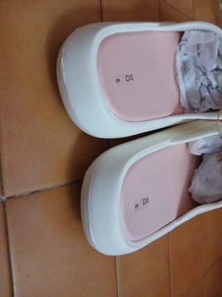 Chanclas Mujer Talla 40 Blancas y Rosas