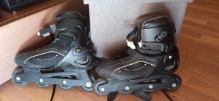 Patines en línea Oxelo negros.Talla 42.5