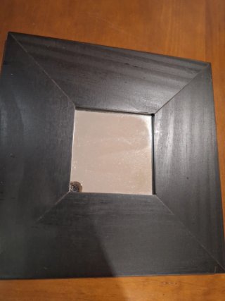 Espejo de madera negro Ikea