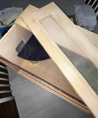 Jaula de madera para hámster