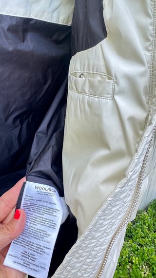 Piumino Woolrich bianco taglia S da donna