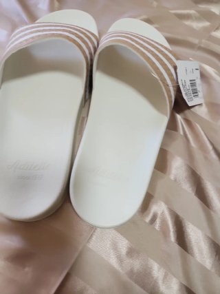 Ciabatte Adidas Adilette Beige e Bianche