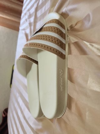 Ciabatte Adidas Adilette Beige e Bianche