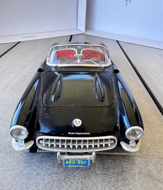 Chevrolet Corvette 1957 Bburago Negro y rojo