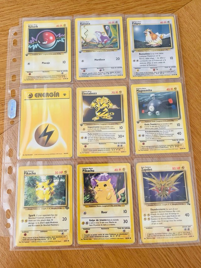 Lote 54 Cartas Pokémon 1ª Edición