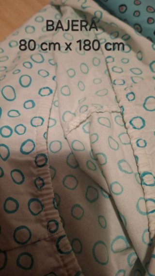 Juego Sábanas Cama 80 cm x 180 cm