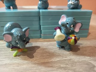 5 Figuras Elefantes Kinder Sorpresa Años 90