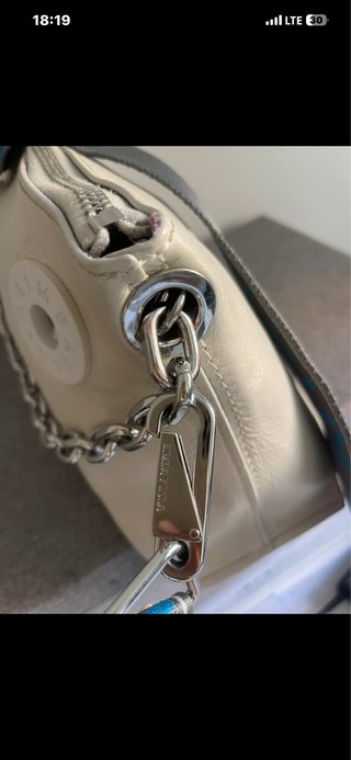 Bolso Piel Vacuno BIMBA Y LOLA Beige/Plata