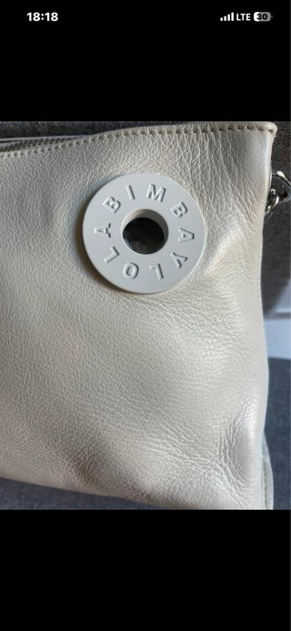 Bolso Piel Vacuno BIMBA Y LOLA Beige/Plata