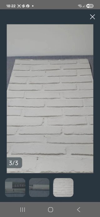 3 Rollos Papel Pintado Lutece Efecto Ladrillo