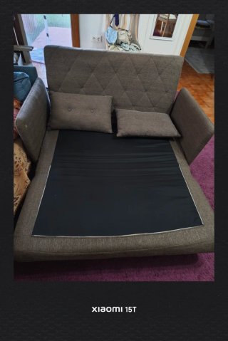 Sofá Cama 2 Plazas Gris