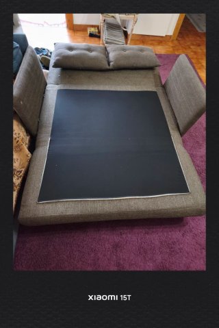 Sofá Cama 2 Plazas Gris