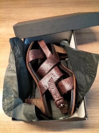 Sandalias Plumers Tiras Marrón Talla 39