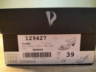 Sandalias Plumers Tiras Marrón Talla 39