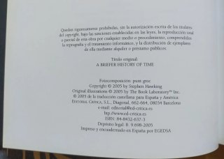 Dos libros gran formato Stephen Hawking.