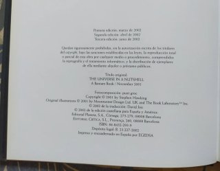 Dos libros gran formato Stephen Hawking.