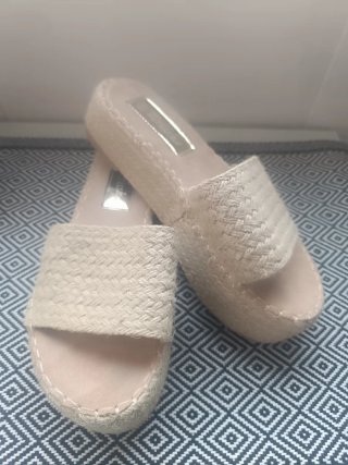 Zapatillas esparto y rafia beige