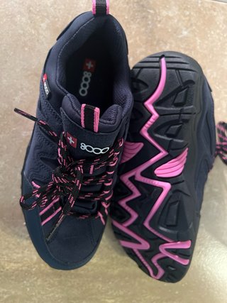 Zapatillas senderismo +8000 azul y rosa