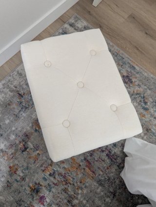 Consola Provenzal con Banco Tapizado Beige