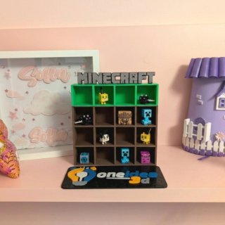 Expositor Minecraft 16 huecos Kinder joy funko