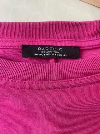 Camiseta oversize fucsia Parfois Talla M/L
